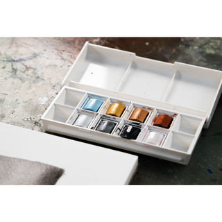 Winsor & Newton Cotman Watercolour Metallic 8pc Half Pan Pocket Set