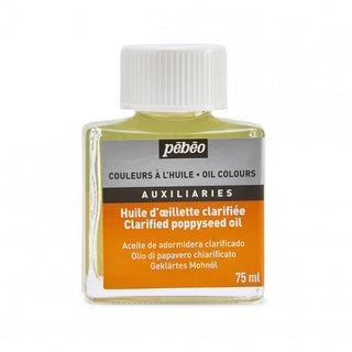 Pebeo Auxiliaries Clarified Poppyseed Oil 75ml