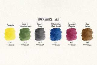 Daler Rowney Artists Watercolour Yorkshire Collection 6 x 5ml Tubes