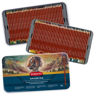 Derwent Drawing Pencils 72 Tin