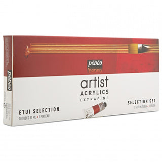 Pebeo Artist Acrylic Selection Set 10 x 37ml