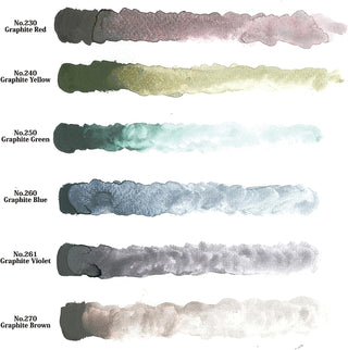 Kuretake Gansai Tambi Watercolour Graphite Colours Set of 6
