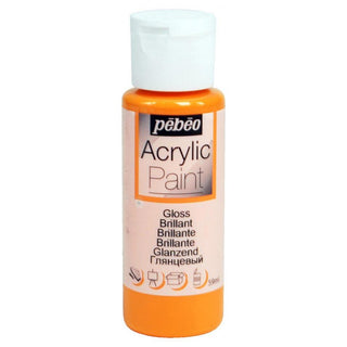 Pebeo Acrylic Paint 59ml Bottles - Gloss Orange