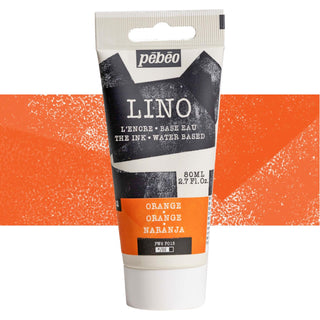Pebeo LINO Water Based Printmaking Ink 80ml - 02 Orange