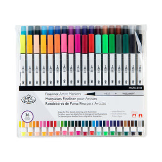 Royal & Langnickel Fineliner Artist Markers Set of 36