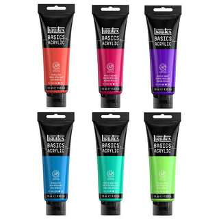 Liquitex Basics Acrylic Metallics 6 x 118ml Set