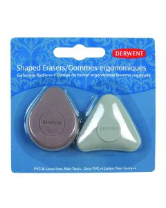 Derwent Shaped Erasers Pack of 2
