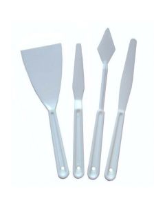 Major Brushes Plastic Palette Knives Pack of 4