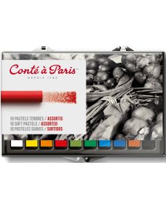 Conte a Paris Artists Soft Pastels 10 Assorted Colours