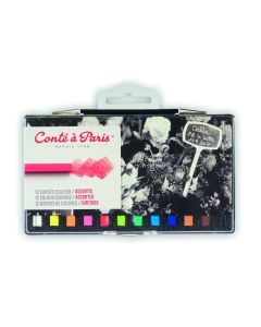 Conte a Paris Artists Colour Crayons 12 Assorted Colours