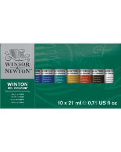 Winsor & Newton Winton Oil Colour Set 10 x 21ml I Paint I Art Supplies I The Art Shop Skipton
