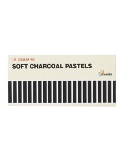 Inscribe 12 Square Soft Charcoal Pastels