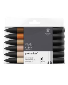 Winsor & Newton Promarker 6 Skin Tones Set 2