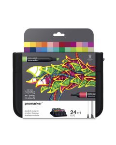 Winsor & Newton Promarker Student Designer Wallet 24 Set