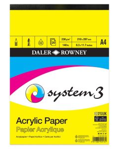 Daler Rowney System 3 Acrylic Pad - A4