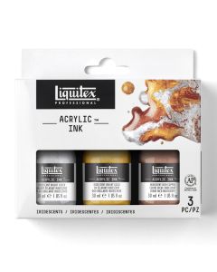 Liquitex Professional Acrylic Ink Pack of 3 - Iridescent Set