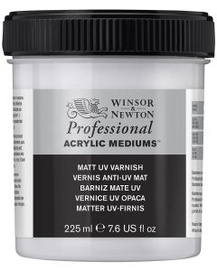 Winsor & Newton Professional Acrylic Matt UV Varnish 225ml I Art Supplies