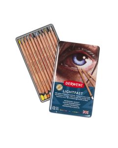 Derwent Lightfast Pencil Tin Set 12