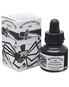 Winsor & Newton Black Indian Drawing Ink with Dropper 30ml