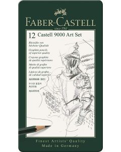 Faber-Castell Castell 9000 Series Graphite Pencil Tin 12pc