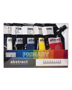 Sennelier Abstract Acrylic Primary Colours Set 5 x 120ml