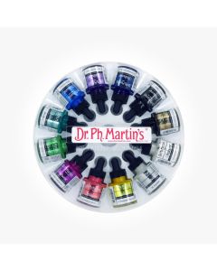 Dr. Ph. Martin's Iridescent Calligraphy Colour Ink 12 x 30ml Set #1