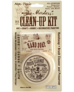 Original B&J 'The Masters' Clean Up Kit with Artist Soap & Brush Cleaner