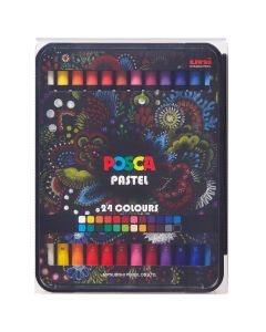 Uni POSCA Pastel Box Set 24 Colours