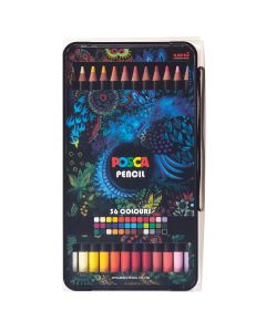 Uni POSCA Colour Pencil Box Set 36 Colours