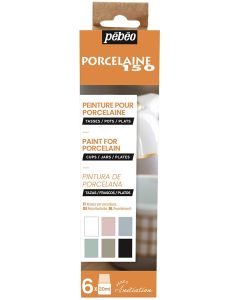 Pebeo Porcelaine 150 Chalk Colours Initiation Set  6 x 20ml