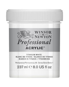 Winsor & Newton Professional Acrylic 237ml (644 Titanium White)