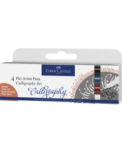 Faber-Castell Pitt Artist Pens Calligraphy Classic Set 4pc