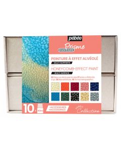 Pebeo Fantasy Prisme Collection Set 10 x 45ml & Accessories