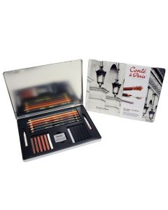 Conte a Paris Sketching Box Pencil & Carres Set