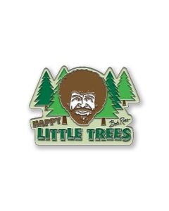 Bob Ross 'Happy Little Trees' Enamel Pin Badge