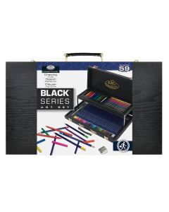 Royal & Langnickel Black Series Art Box 59pc Drawing Set