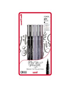Uni-Ball Pin Flow & Flourish Drawing Pen Set of 5 