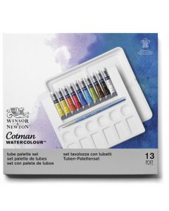 Winsor & Newton Cotman Watercolour Tube Palette Set 12pc