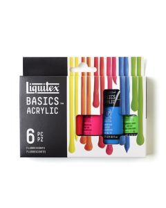 Liquitex Basics Acrylic Fluorescents Set 6 x 22ml