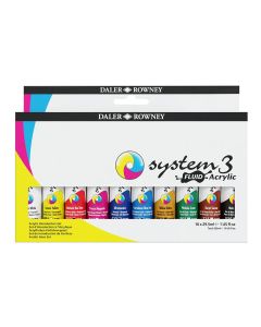 Daler Rowney System 3 Fluid Acrylic Introduction Set 10 x 29.5ml