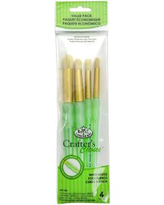 Royal & Langnickel Crafter's Choice Stencil Brush Set of 4