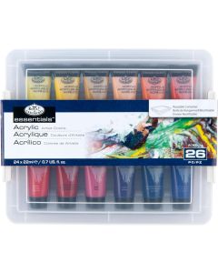 Royal & Langnickel Acrylic Paint Set 24 x 22ml in Reusable Case