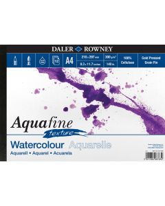 Daler Rowney Aquafine Texture Watercolour Pad A4