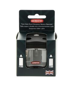 Derwent Twin Hole Battery Operated Pencil Sharpener from The Art Shop Skipton