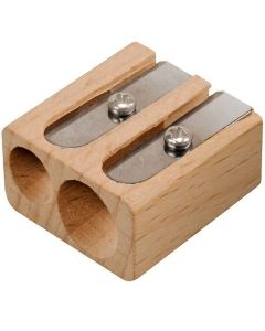 Lyra Wooden Double Hole Pencil Sharpener