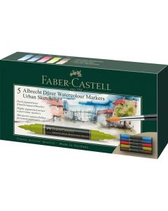 Faber-Castell Albrecht Durer Watercolour Markers Urban Sketching Set 5pc