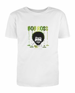 Bob Ross Paint Drip Design Official Cotton T-Shirts