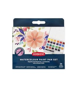 Derwent Watercolour Paint Pan Set 24 Colours