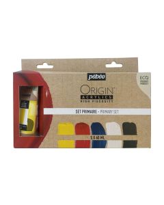 Pebeo Origin High Viscosity Acrylic Paint Set 5 x 60ml