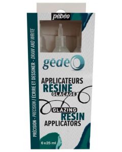 Pebeo Gedeo Glazing Resin Applicators Pack of 6